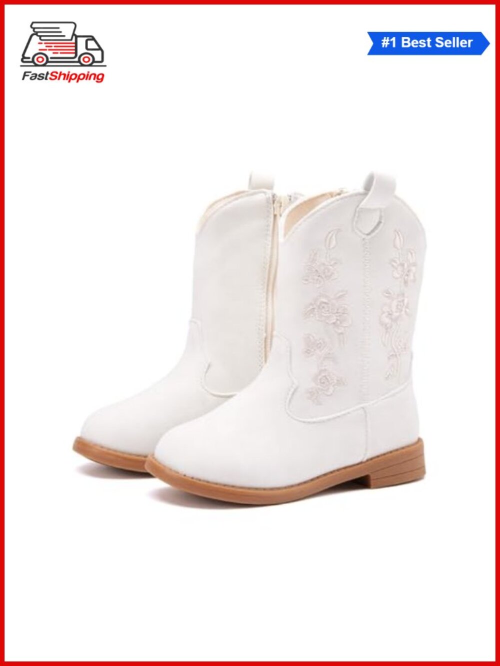 Toddler Girls Mid Calf Western Cowboy Boots Tassels Glitter